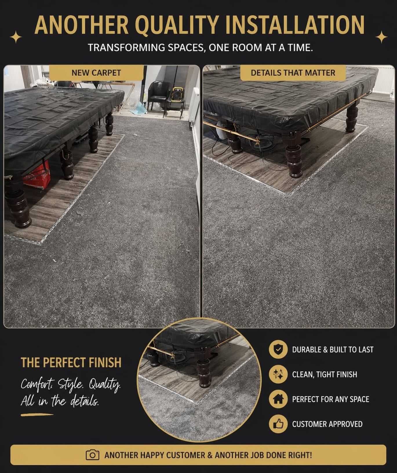 Carpet fitting work